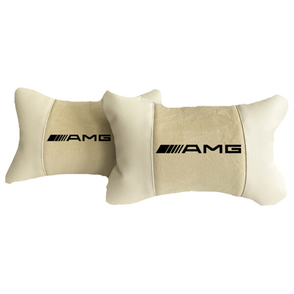 Bej Perne Auto De Lux Din Alcantara Si Piele - AMG